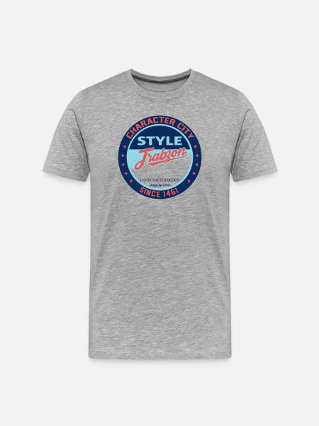 Trabzon Stil Emblem - Männer Premium Bio T-Shirt - Grau meliert