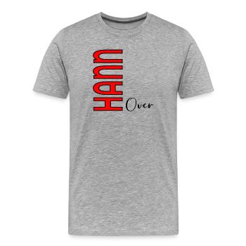 HANNOVER - Männer Premium Bio T-Shirt - Grau meliert - Vorne - Damien (186cm)