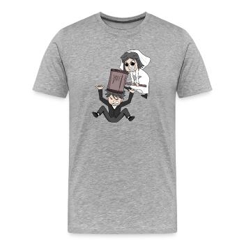 Marriage Meme Funny - Men's Premium Organic T-Shirt - heather grey - Front - Damien (186cm)