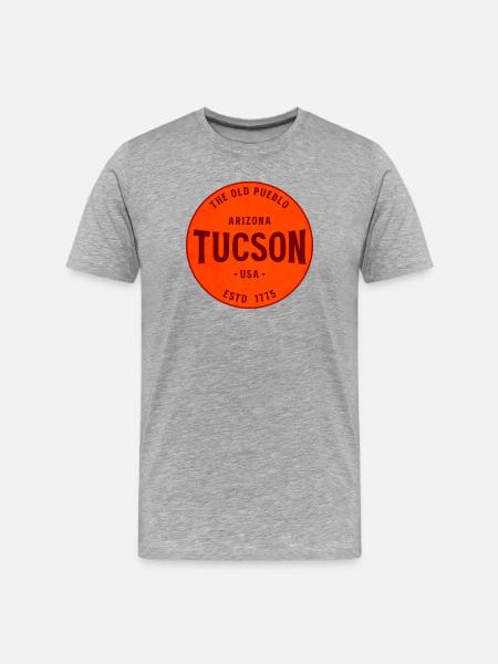 Tucson Arizona - Men's Premium Organic T-Shirt - heather grey