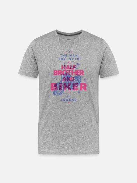 Mythical Wheel of the Legend - Men's Premium Organic T-Shirt - heather grey