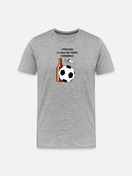 3 ème mi-temps - T-shirt bio Premium Homme - gris chiné