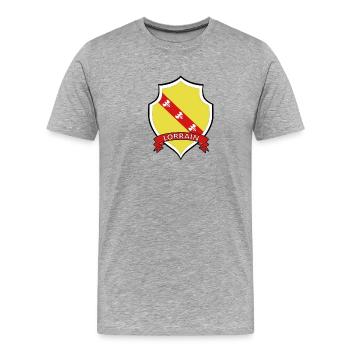 Lorrain - T-shirt bio Premium Homme - gris chiné - Devant - Damien (186cm)