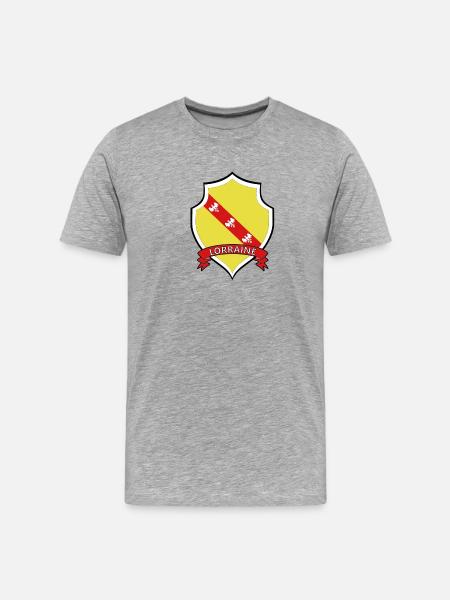 Lorraine - T-shirt bio Premium Homme - gris chiné