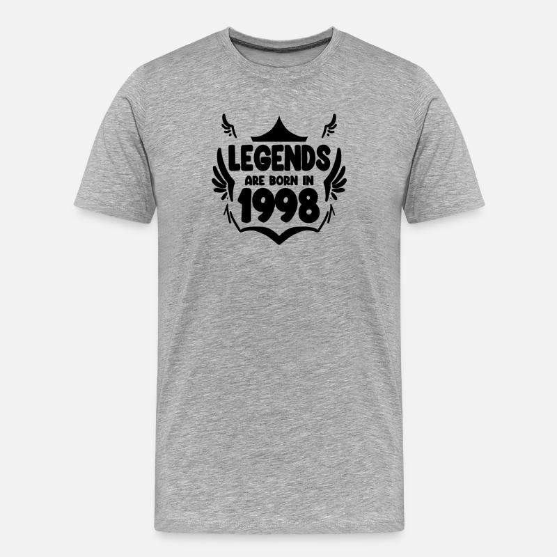 1998 - Männer Premium Bio T-Shirt - Grau meliert