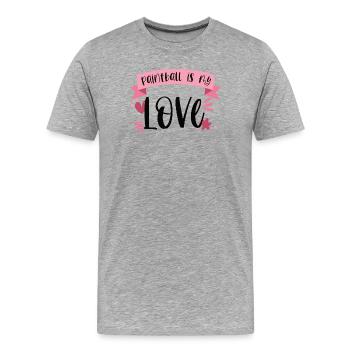 Le paintball est mon amour - Gotscha Gift - T-shirt bio Premium Homme - gris chiné - Devant - Damien (186cm)