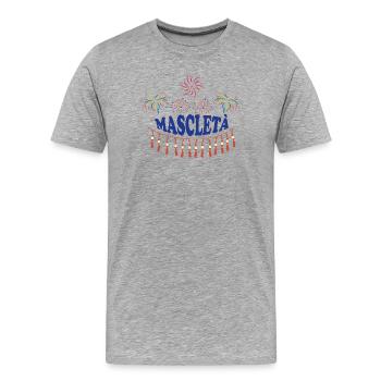 Mascletà Fireworks - Men's Premium Organic T-Shirt - heather grey - Front - Damien (186cm)