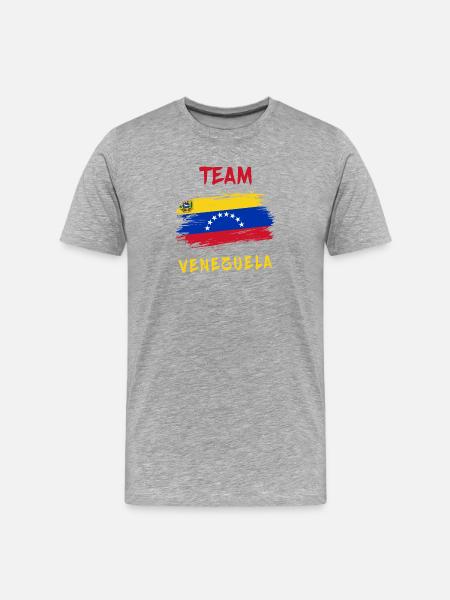 Team Venezuela - Men's Premium Organic T-Shirt - heather grey