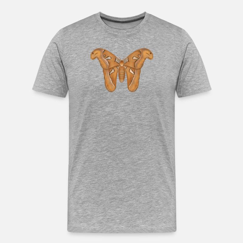 Motte - Männer Premium Bio T-Shirt - Grau meliert
