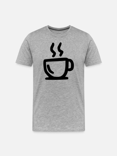 hot cup - Men's Premium Organic T-Shirt - heather grey
