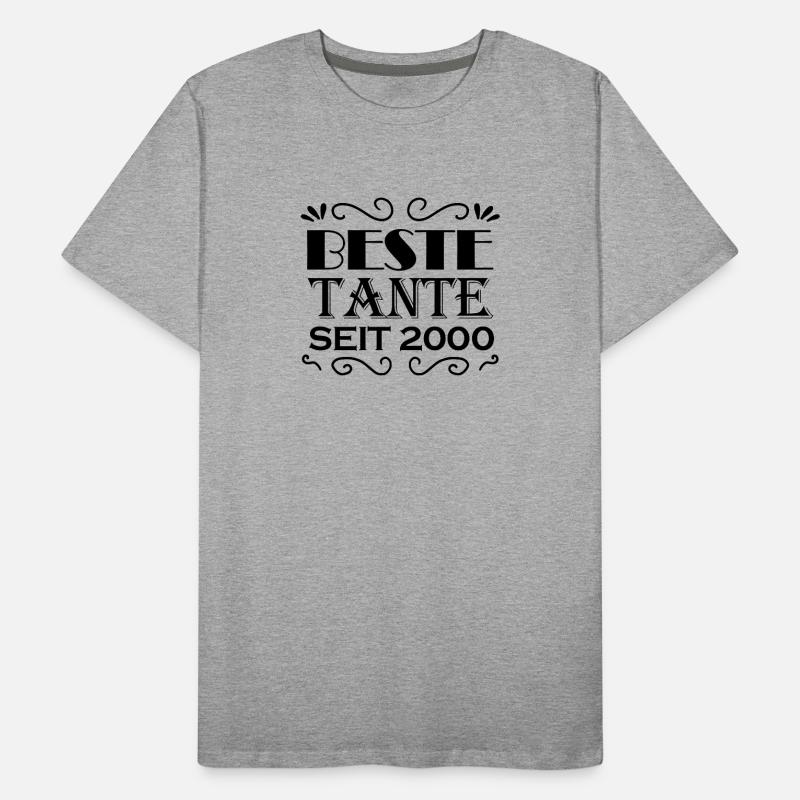 Beste Tante seit 2000 Männer Premium Bio T-Shirt