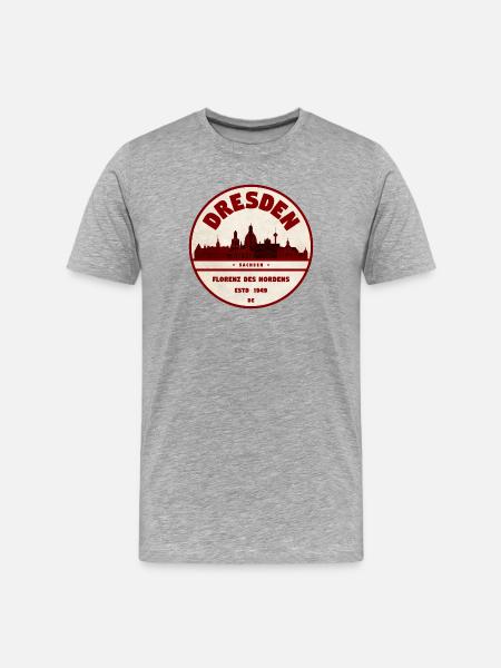 Dresde - T-shirt bio Premium Homme - gris chiné