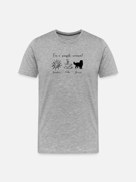 Bouvier bernois - T-shirt bio Premium Homme - gris chiné