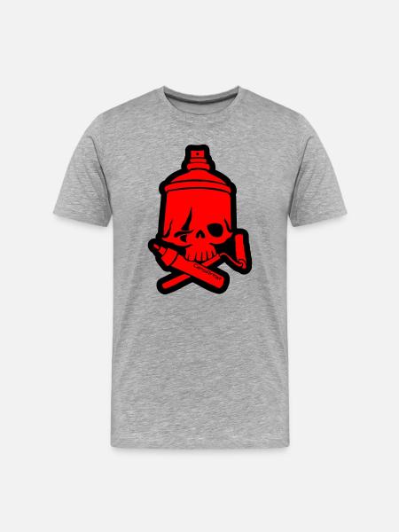 SkullCan Cano - Men's Premium Organic T-Shirt - heather grey