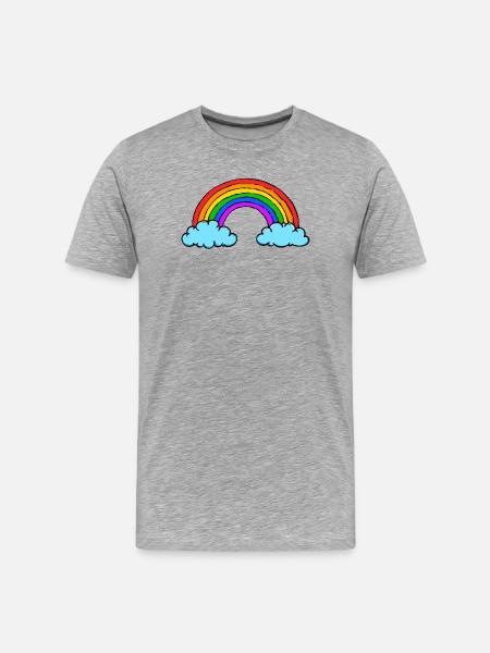 Homo Lgbt Rainbow Equality Bisexual - Men's Premium Organic T-Shirt - heather grey