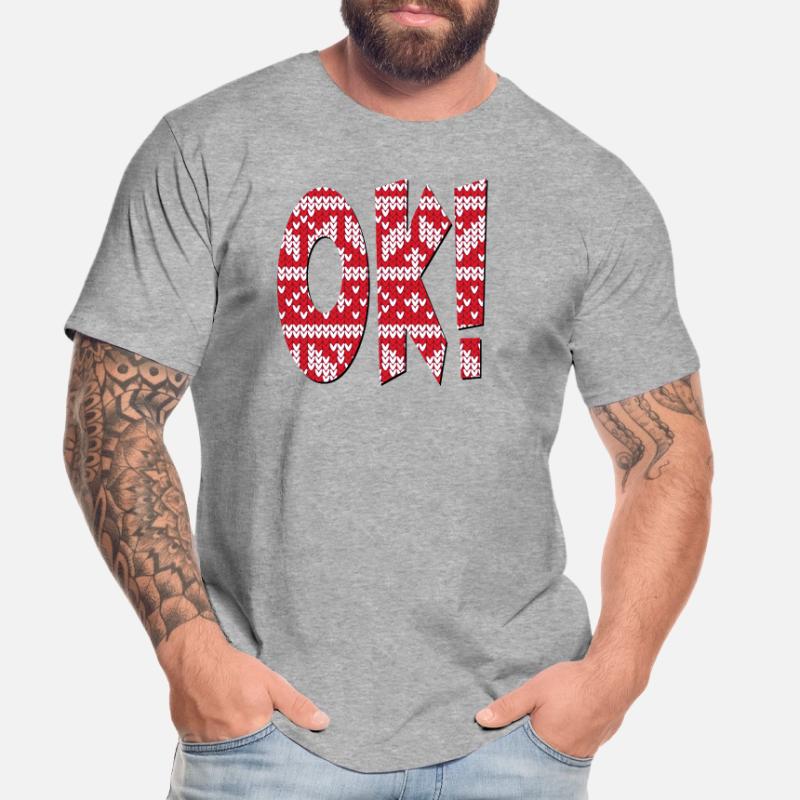 KNITTING PATTERNS OK - APPROVAL SAYINGS Men's Premium Organic T-Shirt