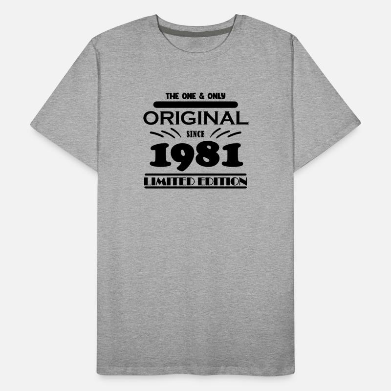1981 - Année de construction 1981 - Naissance 1981 T-shirt bio Premium Homme