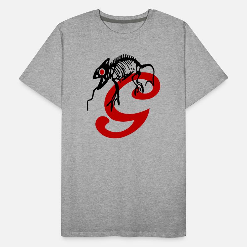 Gecko, lizard, initial Men's Premium Organic T-Shirt