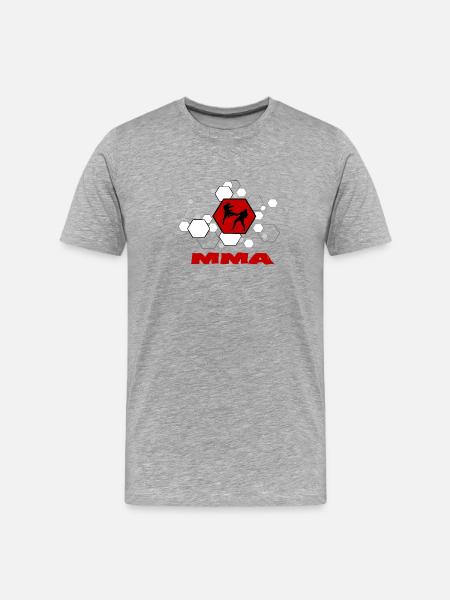 MMA - Männer Premium Bio T-Shirt - Grau meliert