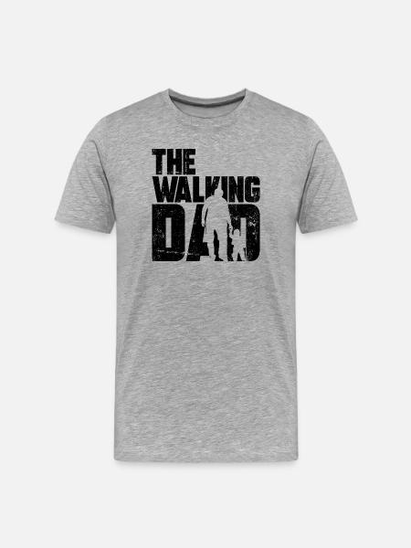The Walking Dad - Men's Premium Organic T-Shirt - heather grey
