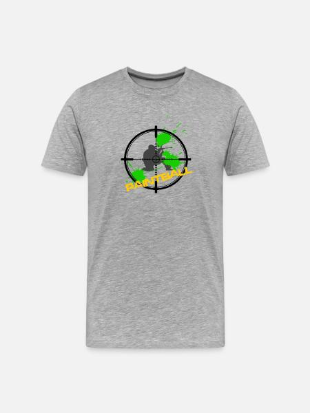 Paintball - Men's Premium Organic T-Shirt - heather grey