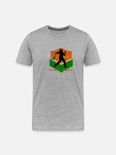 Pelote basque - T-shirt bio Premium Homme - gris chiné