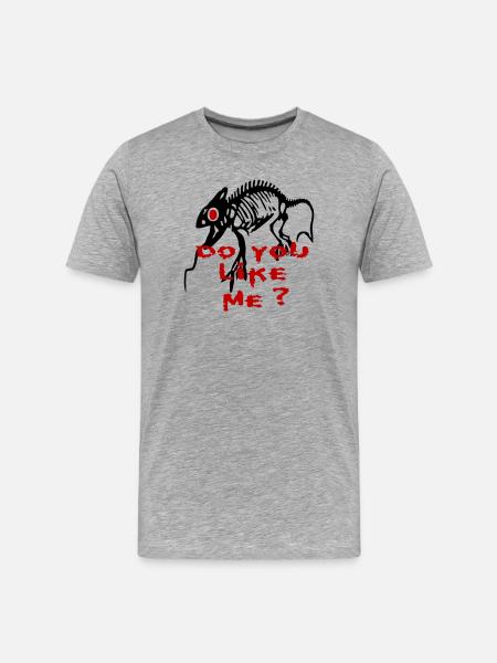 M’aimes-tu, gecko - T-shirt bio Premium Homme - gris chiné