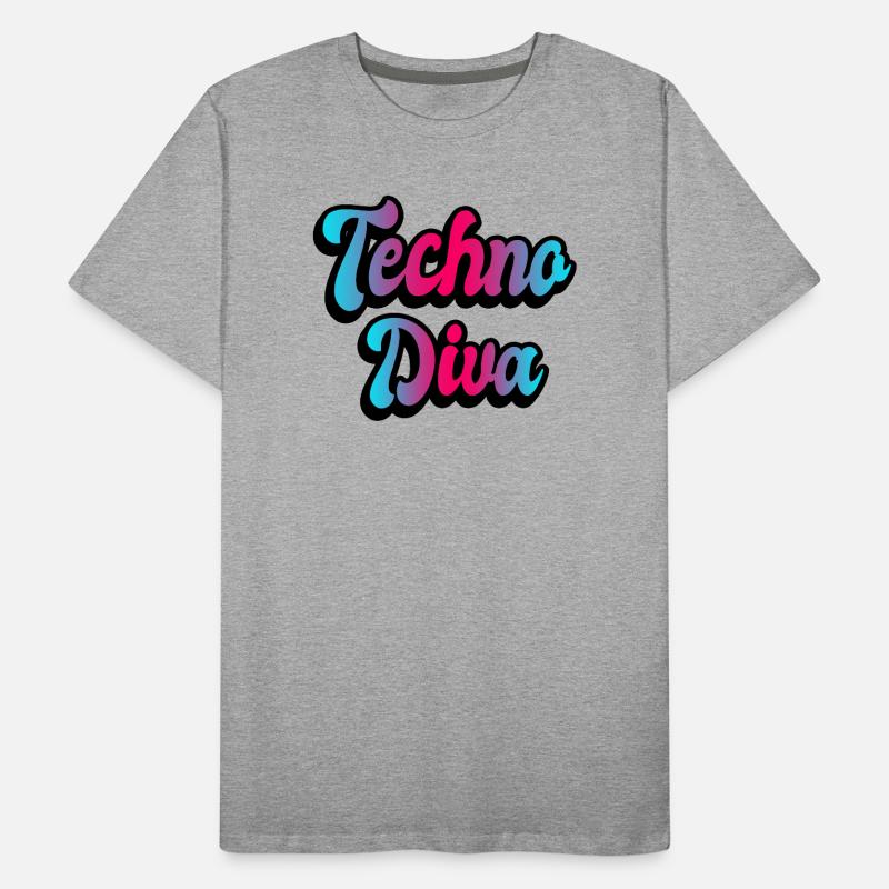 Techno Diva Männer Premium Bio T-Shirt