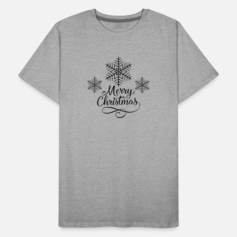 flocon de neige Joyeux Noël T-shirt bio Premium Homme
