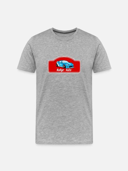 Rallye auto - T-shirt bio Premium Homme - gris chiné