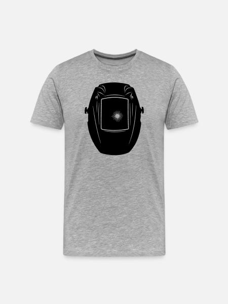 Welding helmet for welder - Men's Premium Organic T-Shirt - heather grey