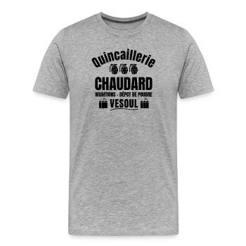 septième compagnie, 7ème compagnie, film culte - T-shirt bio Premium Homme - gris chiné - Devant - Damien (186cm)