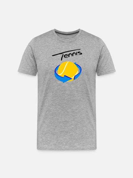 Tennis - T-shirt bio Premium Homme - gris chiné