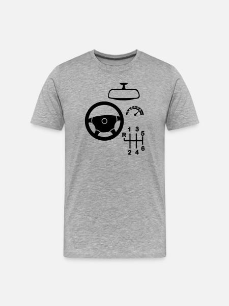 Car interior - Men's Premium Organic T-Shirt - heather grey