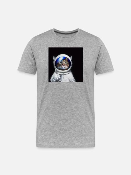 Astro Chat - T-shirt bio Premium Homme - gris chiné
