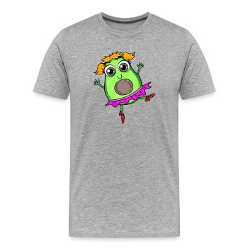 Danse de l’avocat Danse - T-shirt bio Premium Homme - gris chiné - Devant - Damien (186cm)