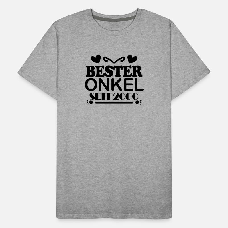 Bester Onkel seit 2000 Männer Premium Bio T-Shirt