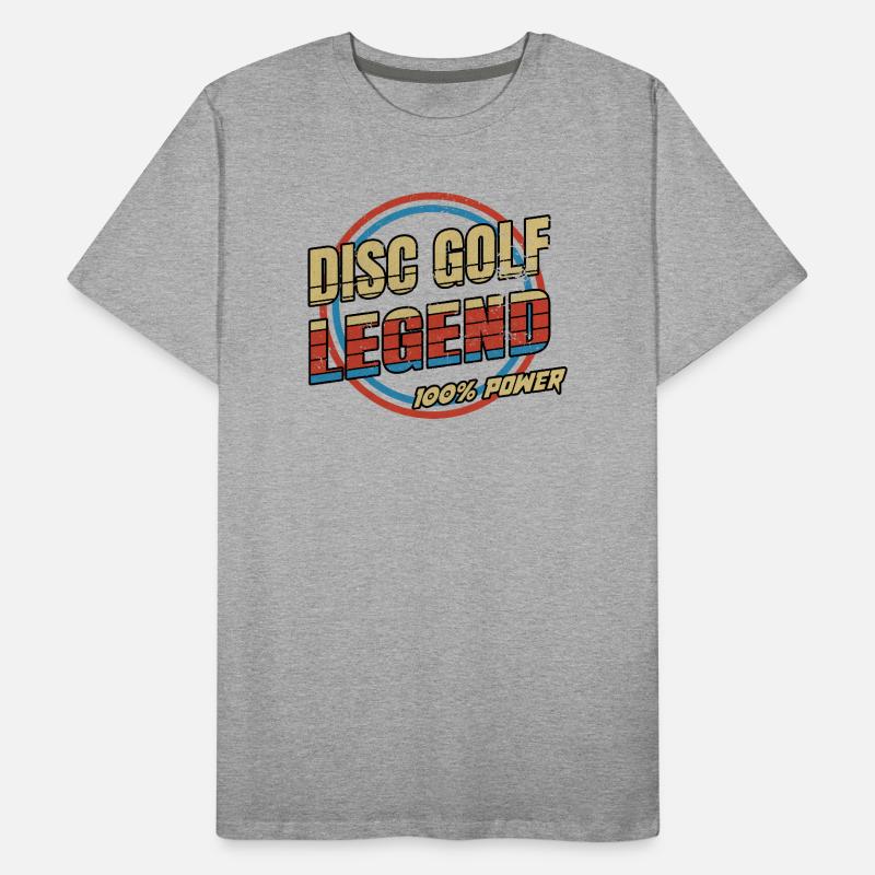 Disco Golf Legenden Design Männer Premium Bio T-Shirt