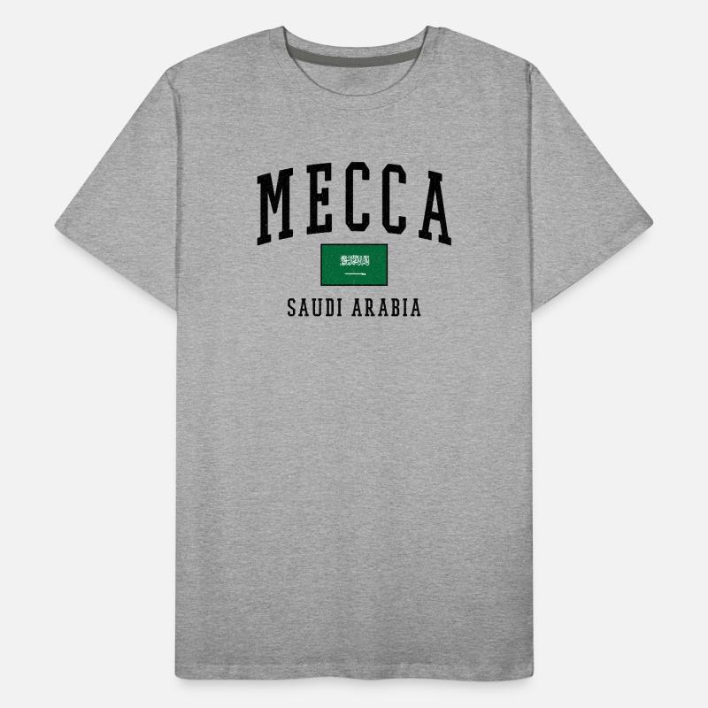 Mecque, Arabie Saoudite : Conception du drapeau T-shirt bio Premium Homme