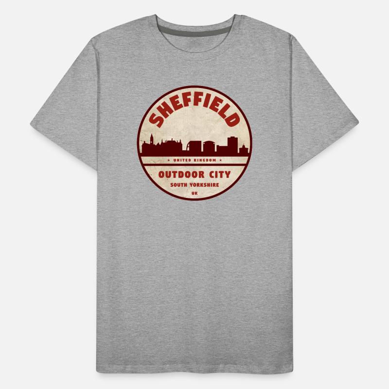Sheffield Angleterre T-shirt bio Premium Homme