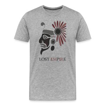 Empire perdu - T-shirt bio Premium Homme - gris chiné - Devant - Damien (186cm)
