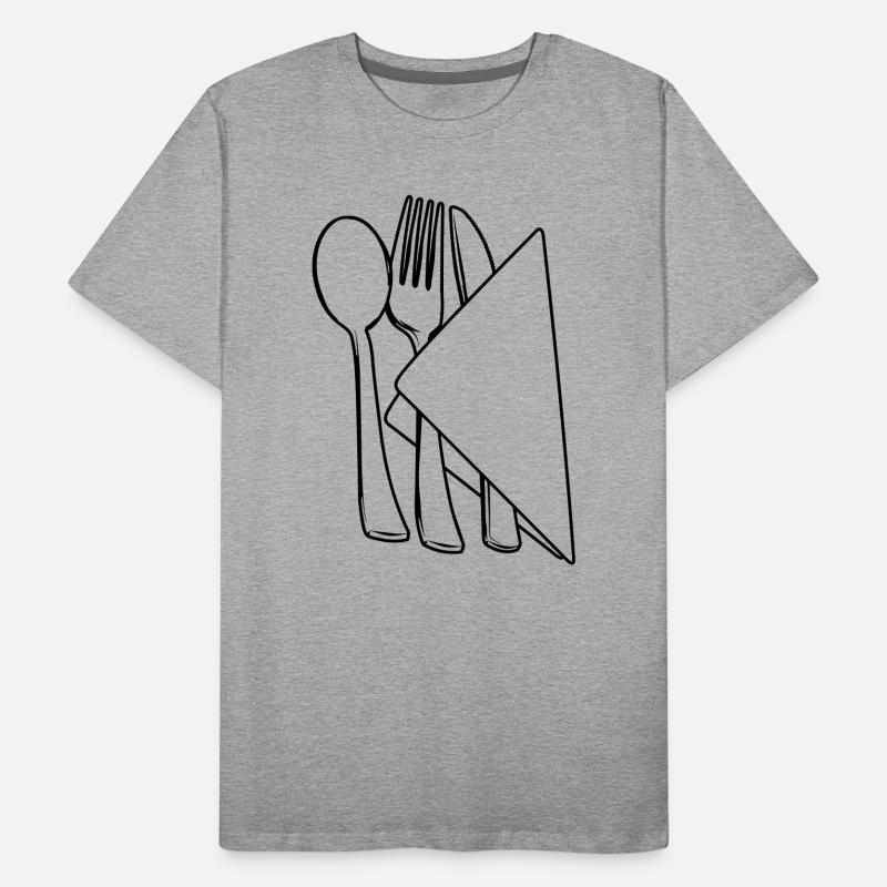Couverts dans la serviette T-shirt bio Premium Homme