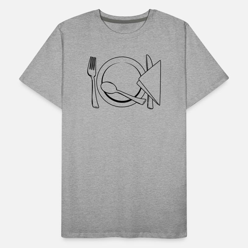 Besteckteller Serviette Männer Premium Bio T-Shirt