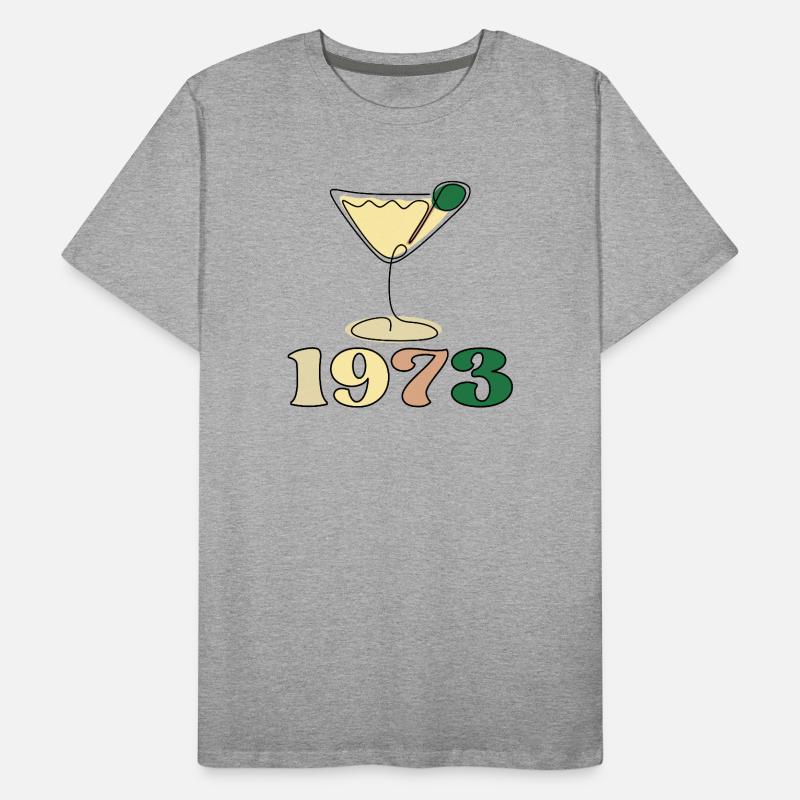 GEBURTSTAGSGESCHENKE JAHR 1973 - COCKTAIL Männer Premium Bio T-Shirt