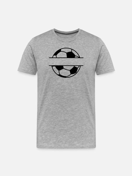 Football name banner - Men's Premium Organic T-Shirt - heather grey