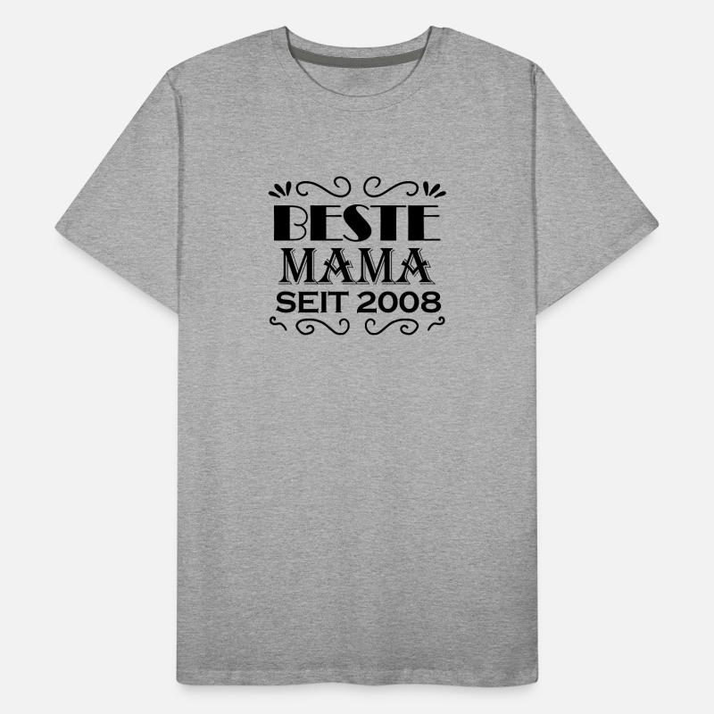 Beste Mama seit 2008 Männer Premium Bio T-Shirt