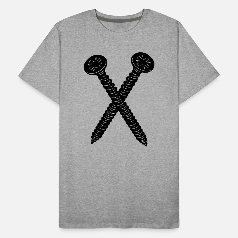 Two screws crossed Men's Premium Organic T-Shirt
