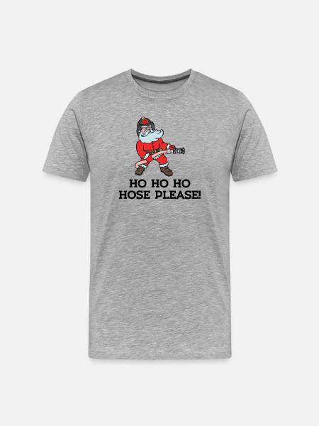 Berufsfeuerwehr Statement Freiwillige Feuerwehr - Männer Premium Bio T-Shirt - Grau meliert
