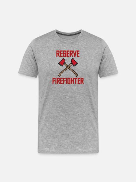 Lifesaver Statement Fire Brigade Fire Protection - Men's Premium Organic T-Shirt - heather grey