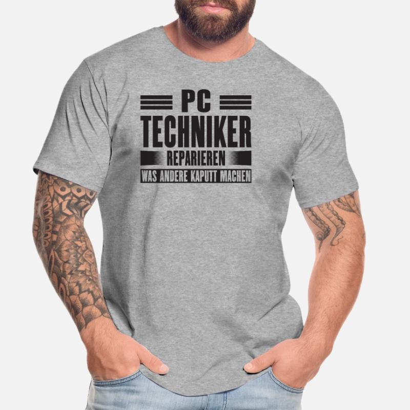 Service Technician Support Solution Devis Service PC T-shirt bio Premium Homme